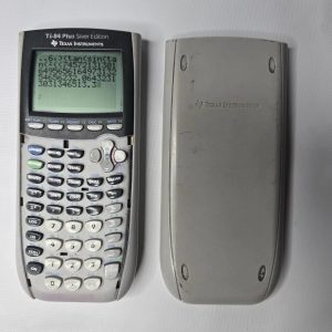 Texas Instruments TI-84 Plus Silver Edition Calculator With Cover Works