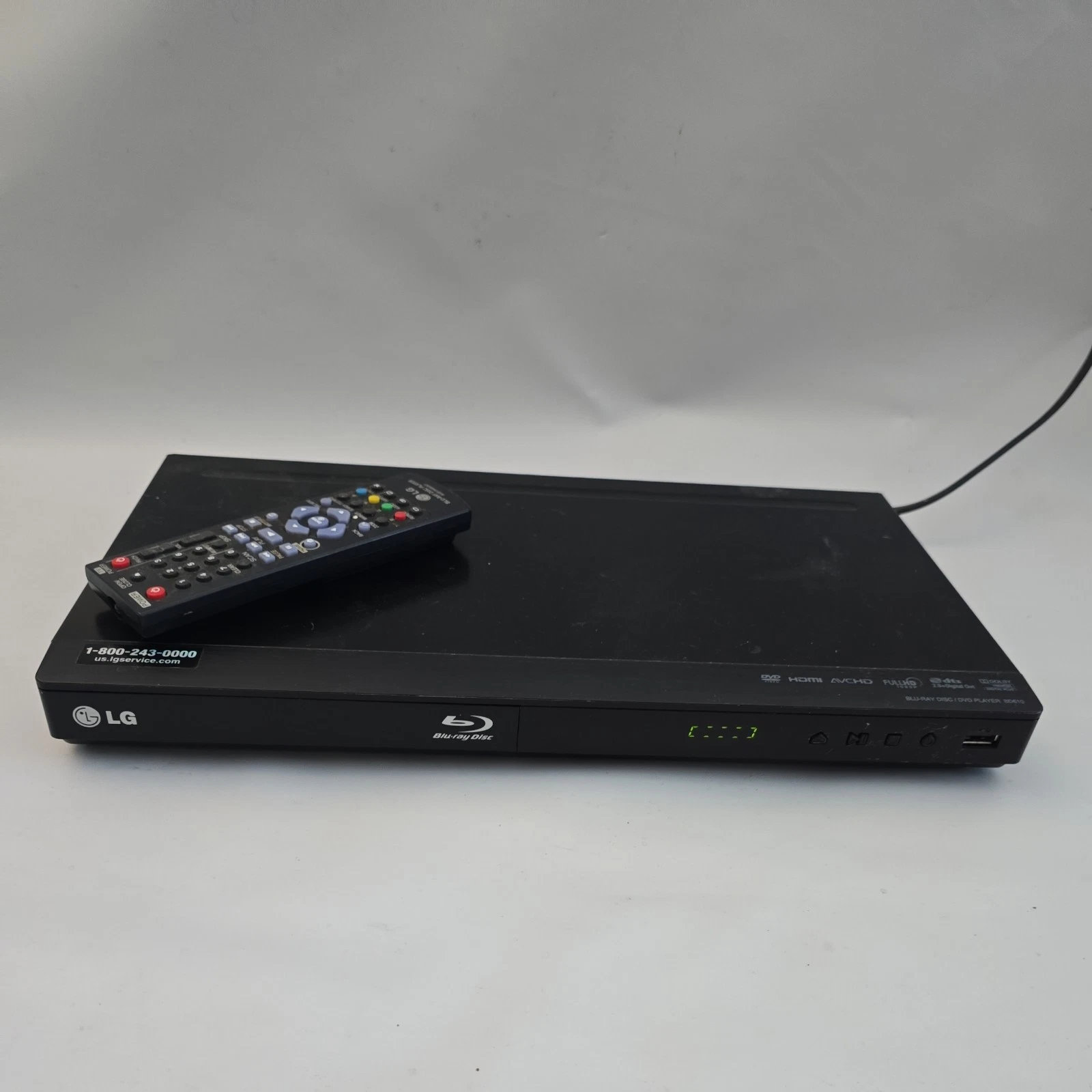 LG BD610 Home Entertainment AVCHD 1920x1080 Full HD Blu-Ray Disc Player In Black