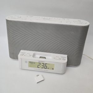 Sony Dream Machine AM/FM Clock Radio iPod iPhone Dock WRemote,Adapter & Antenna