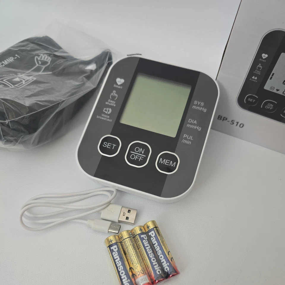 Electronic Blood Pressure Monitor w/ Blood Pressure Cuff # BP-510 - Image 4