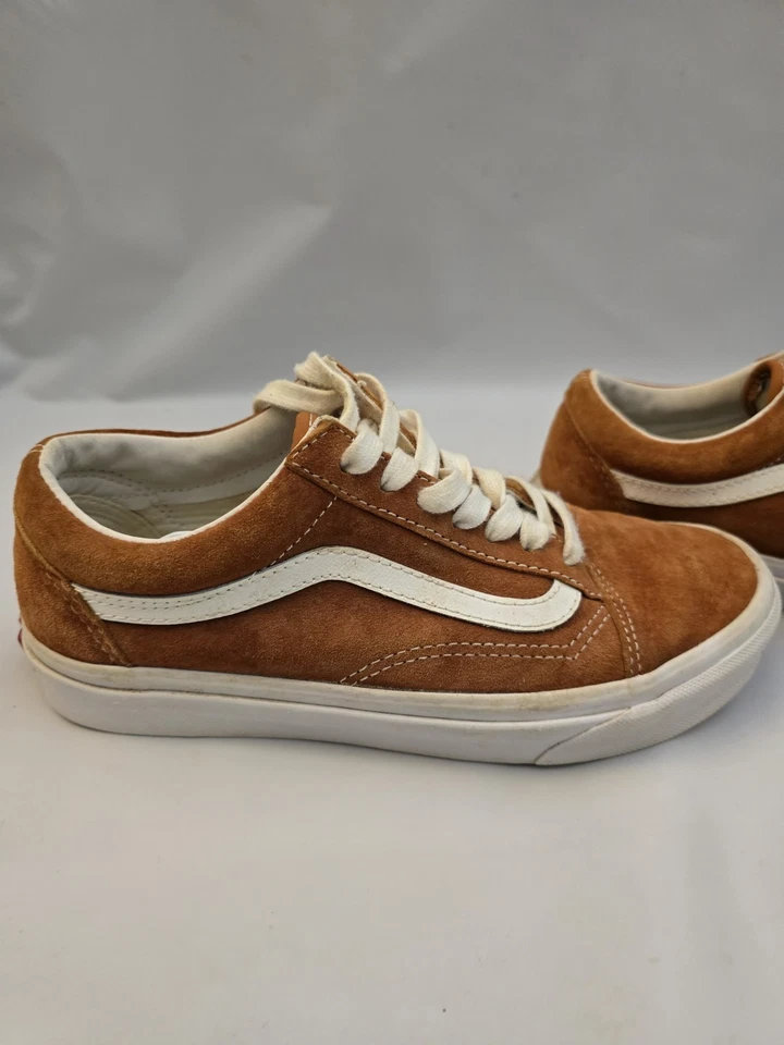 Vans Womens Men 500714 Brown Casual Shoes Sneakers Size 6.5 - Image 8