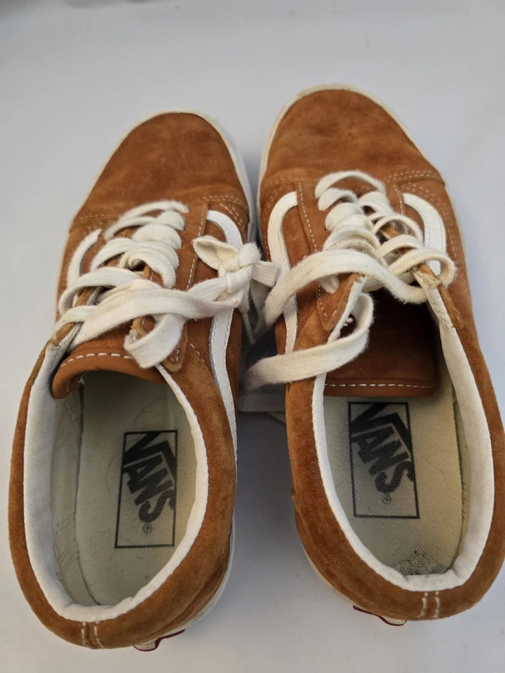 Vans Womens Men 500714 Brown Casual Shoes Sneakers Size 6.5 - Image 6