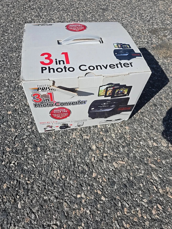 Digital Prism 3 in 1 PHOTO CONVERTER USB Photos Slides Negatives all to DIGITAL