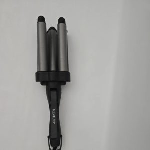 Revlon Jumbo Curling Iron Waver Crimper 3 Barrel Deep Hair Waves Black RV084
