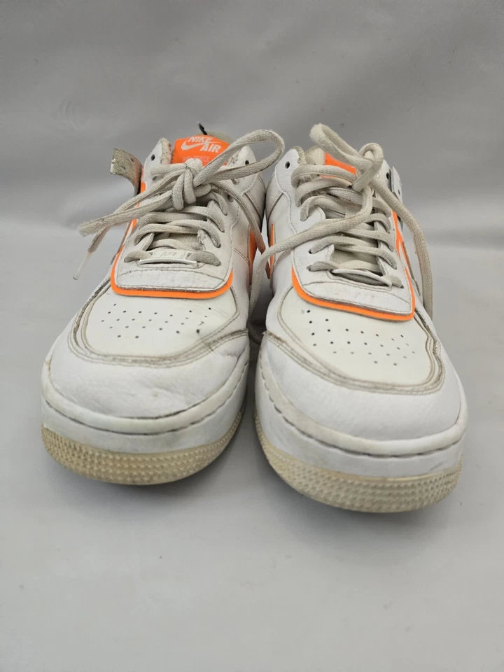 Nike AF1 Sz C10919-103 Orange And White Air Force Ones 1 9.5 - Image 11