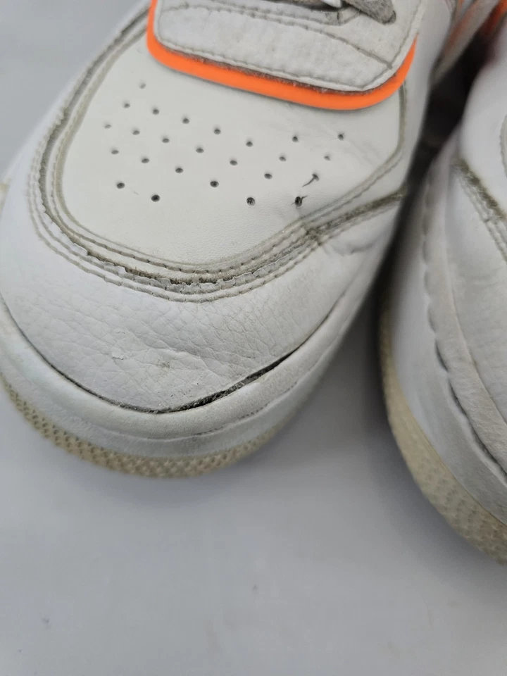 Nike AF1 Sz C10919-103 Orange And White Air Force Ones 1 9.5 - Image 8