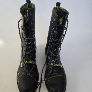 BEETLEJUICE Sandworm Black Boots 'Strange and Unusual' Women’s Size 10
