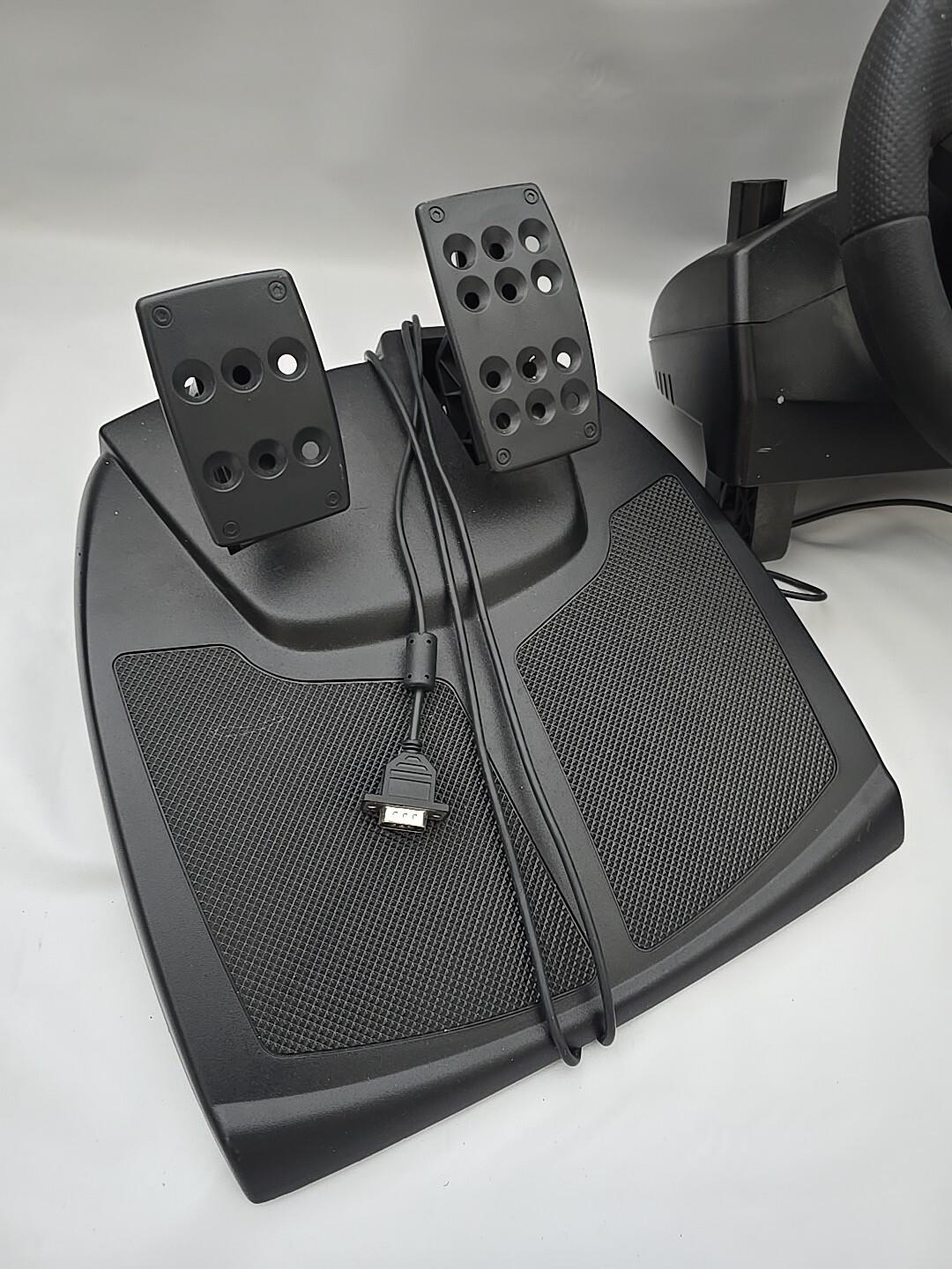Logitech Driving Force Pro Force Feedback Wheel USB PC Tested NO POWER CORD