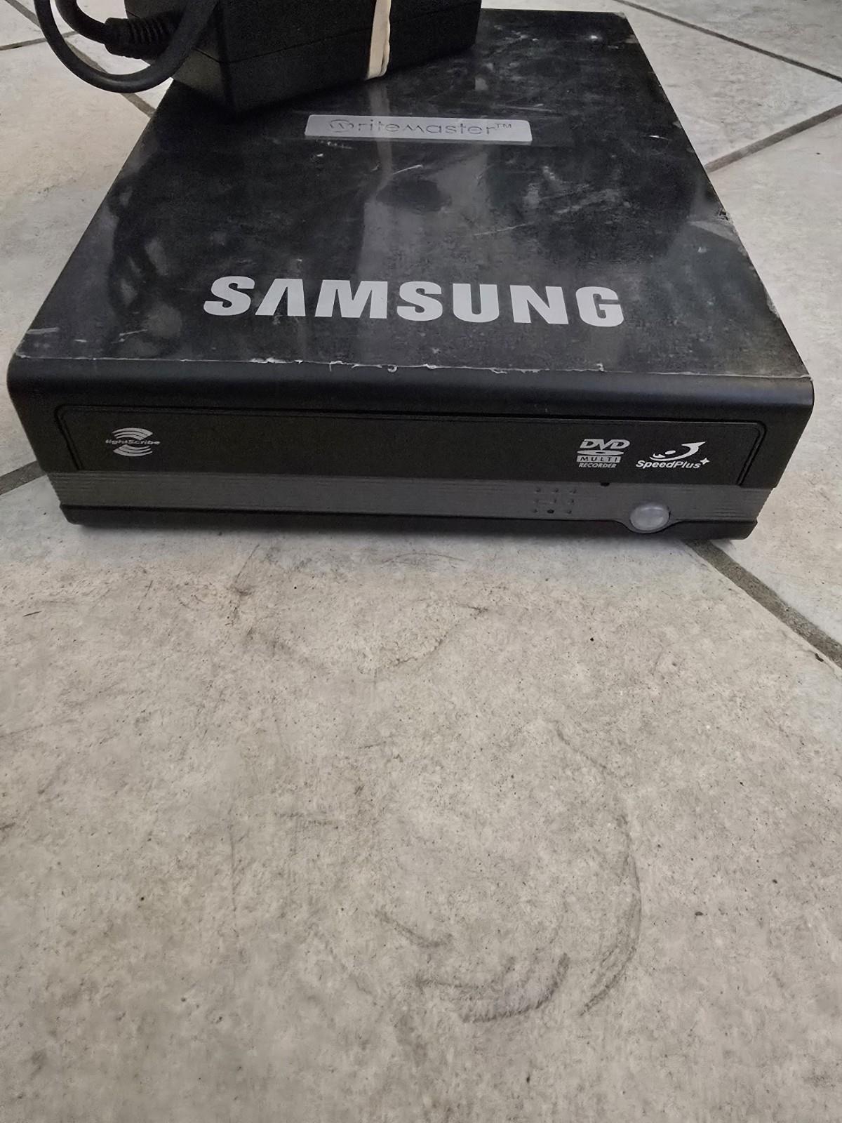 Samsung SE-S204 External DVD Writer WriteMaster W/Power Cable Speed Plus Multi