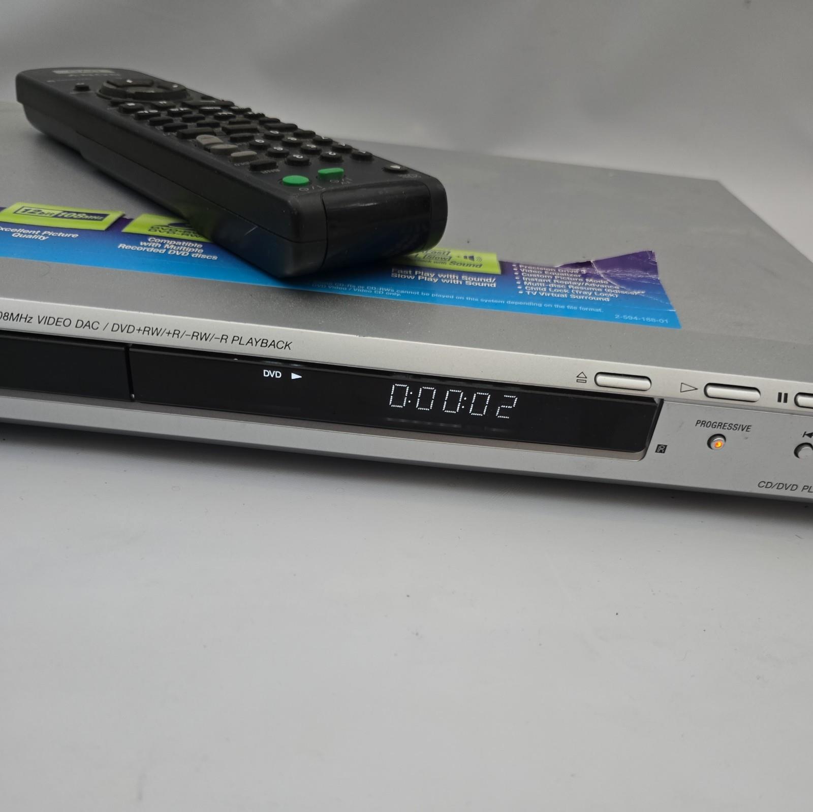 Sony DVP-NS50P DVD Player With Remote and AV Cable Working