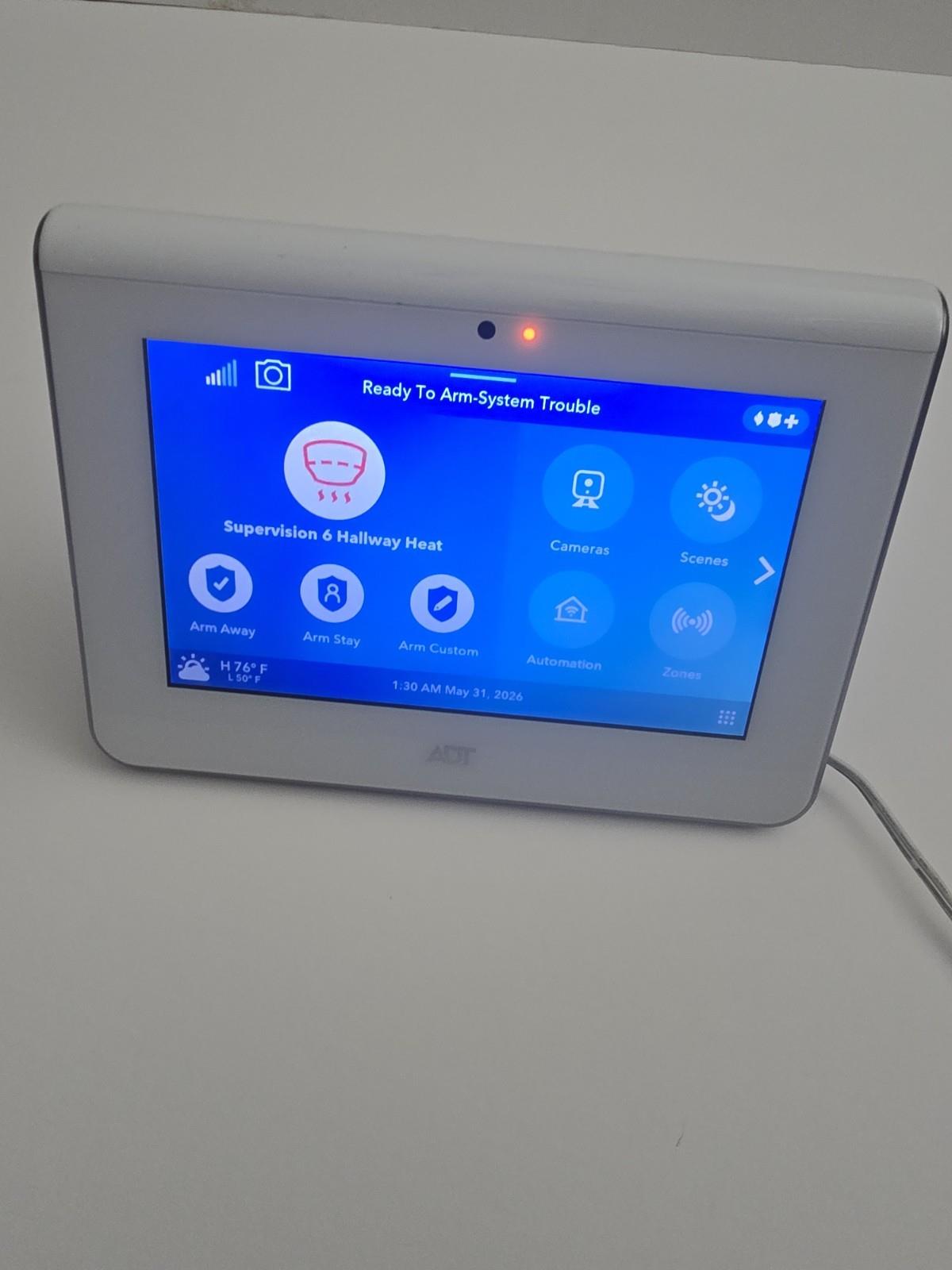 ADT 7” Touchscreen Command All-In-One Security Control Panel ADT ADT7 AIO