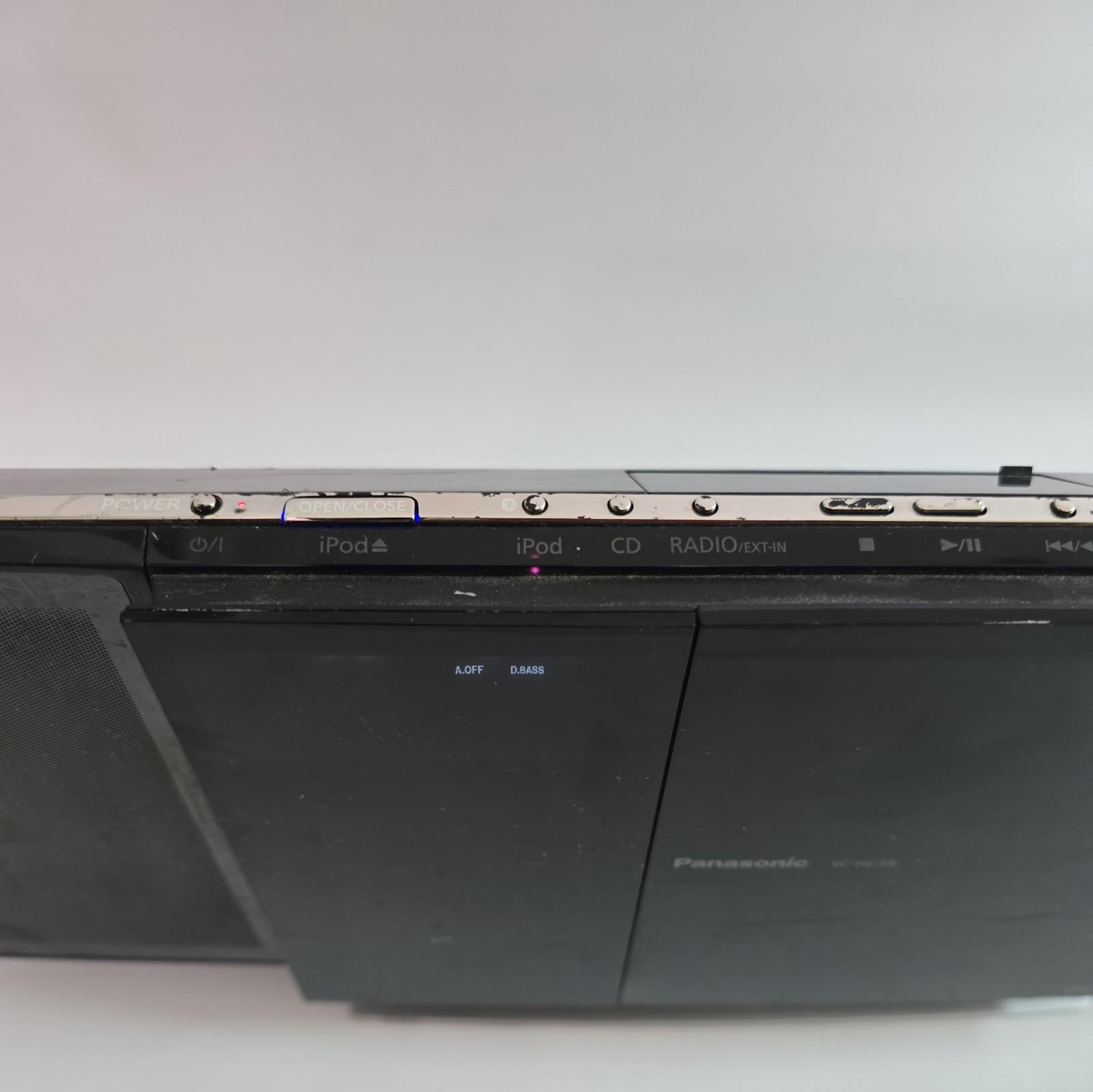 Panasonic Bluetooth Stereo System SC-HC55 iPod Dock AM/FM Radio, Black
