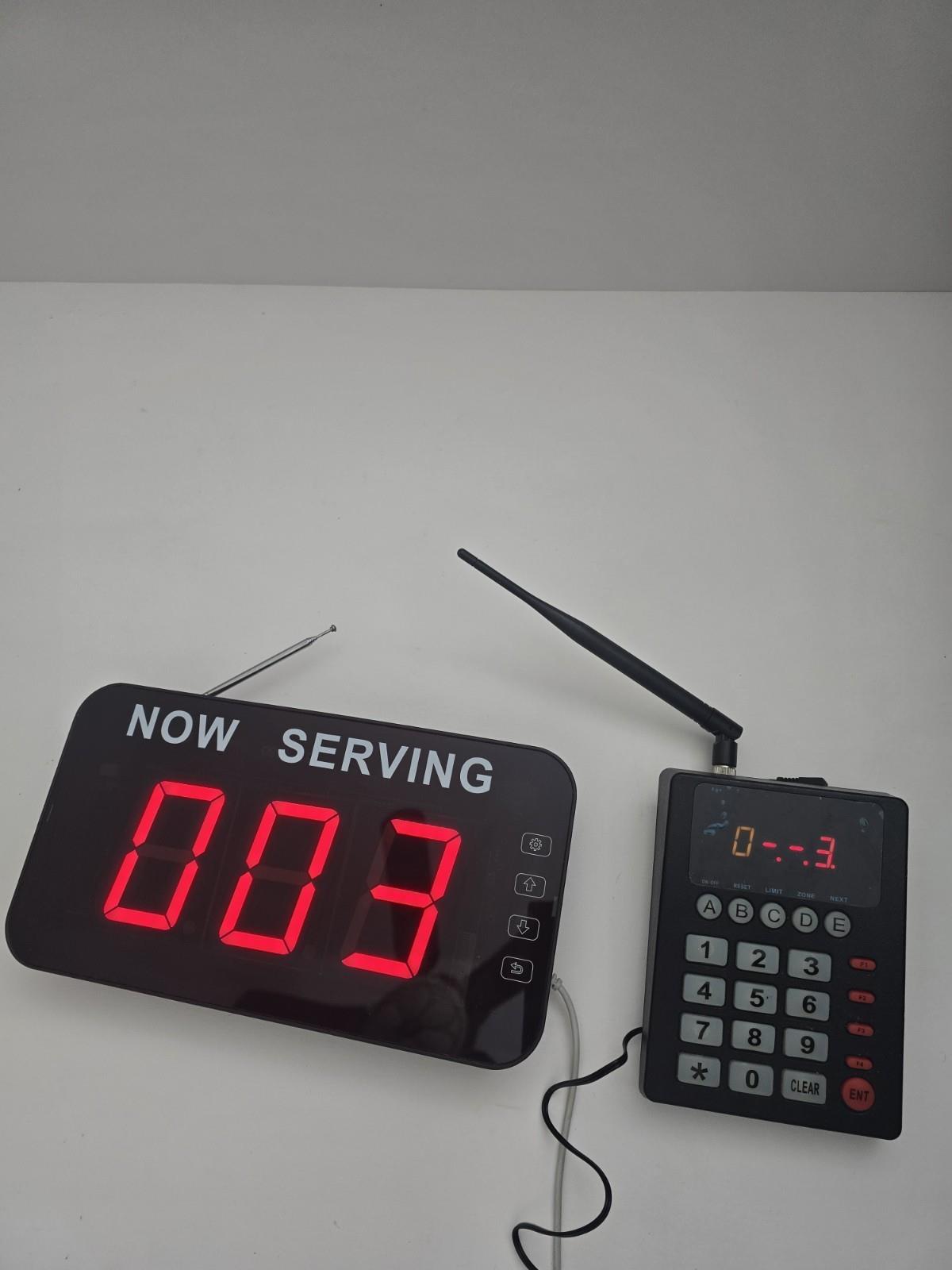 Wireless Queue Calling System Take a Number System with Voice Calling Waiting